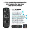 Backlit 2.4G   Mouse Wireless Keyboard Voice Control 6-  Motion Sensing Backlight IR Learning for     TV BOX PC