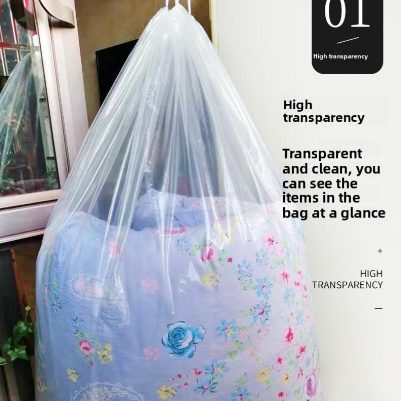 Worki do przechowywania ubrań, Pyłoszczelne, Duże, Przezroczyste worki, Domowe, Dużej pojemności, do przechowywania pościeli bawełnianej, do przeprowadzki