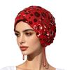 Polyester Sun Protection Cap With Embroidered Flowers For Summer And Winter Wear
