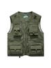 Gilet de pêche en maille à poches multiples à séchage rapide pour homme - Veste décontractée d'extérieur Printemps & Automne