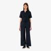 [lacoste] Women's Linen Elastic Waist Wide Pants HF611E-56GHDE