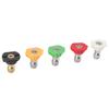 5PCS Pressure Washer Nozzle Big Fan Shape Power Washer Nozzle Tips Rinse Jet Stream Nozzle Kit 055 1.449mm   0.06in