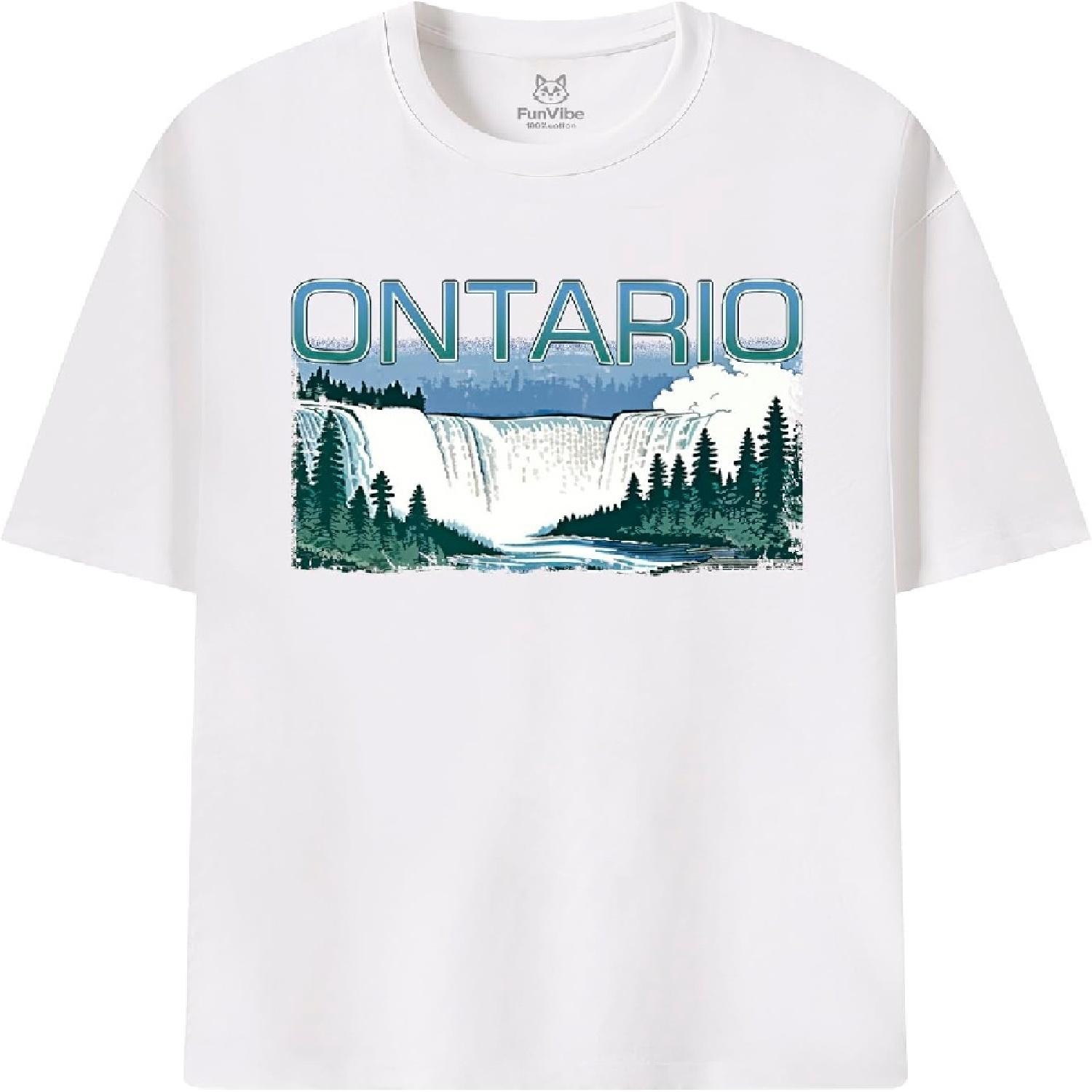 Fun Vibe Ontario T-Shirt Short Sleeve XXXXXL белый