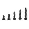1200Pcs Carbon Steel Phillips Flat Head Screws Black Mini Screws  Digital Products