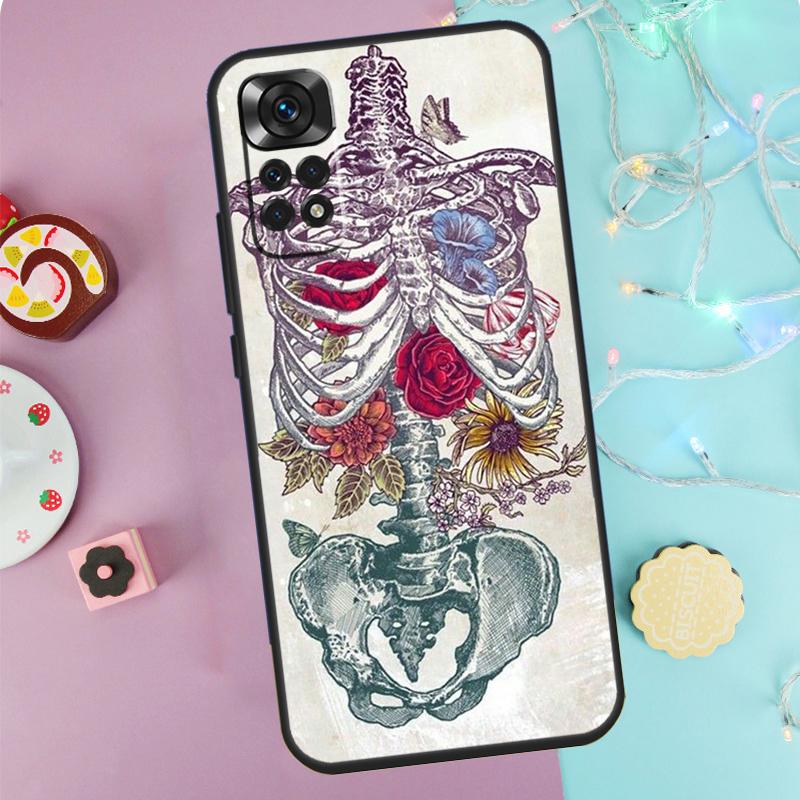 Medical Human Anatomy Case For Xiaomi Redmi Note 10 11 12 8 9 Pro 8T 9S 10S 11S Cover For Redmi 10 9 12C 9C 10C