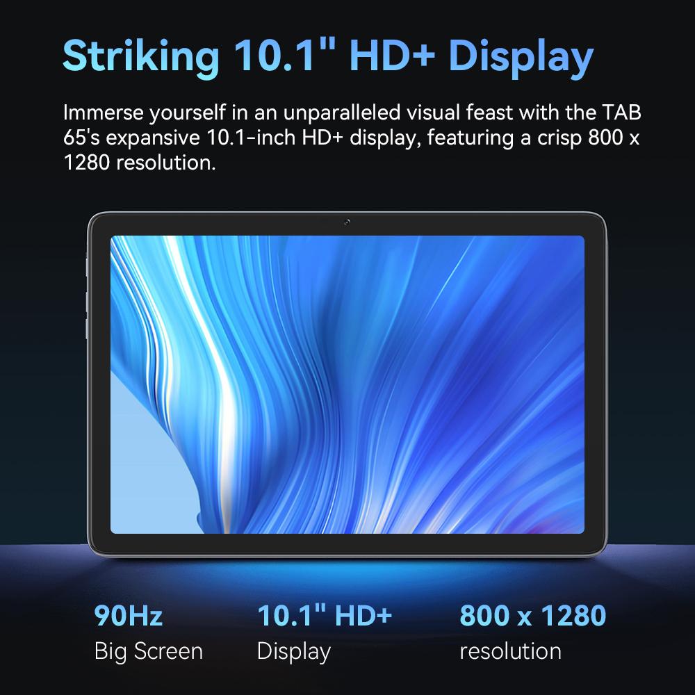 Tablet Cubot TAB 65, Android 15, Octa-Core, 4GB RAM, 128GB ROM, 10.1-Inch HD+ 90Hz Screen, 13MP Camera, 6200mAh, OTG