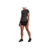 Under Armour Solid Color Logo 2 In 1 Sports Casual Shorts Women Shorts Black 1356200-001