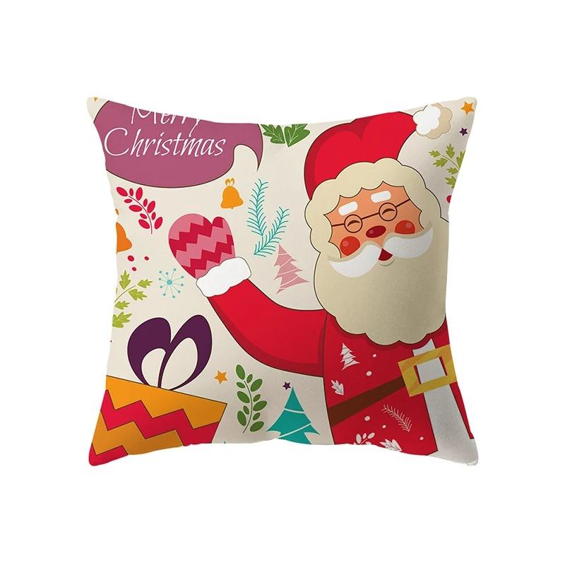 

Наволочки с рождественской тематикой Аксессуары для автомобиля Офис Санта-Клаус Гостиная Диван Домашние наволочки 40x40cm