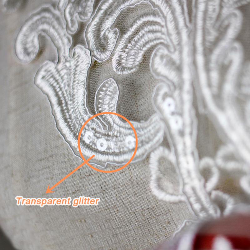 1Pc Applique Wedding Dresses Rayon Fabric Stickers Diy Handmade Lace Flower Accessories Fabric Stickers Bedding