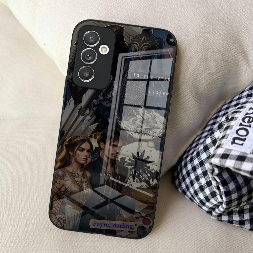 

Чехол для телефона Acotar A Court of Mist and Fury для Samsung S24 Ultra S23 S22 S20 Fe S21 Plus Galaxy A54 A34 A24 A53 Стеклянная крышка Samsung s20fe