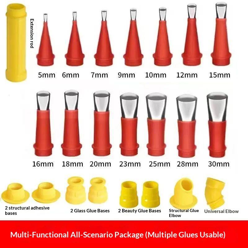 Stainless Steel Caulking Nozzle Silicone Sealant Tool Set For Bathroom Kitchen Sink Joint Sealing And Application