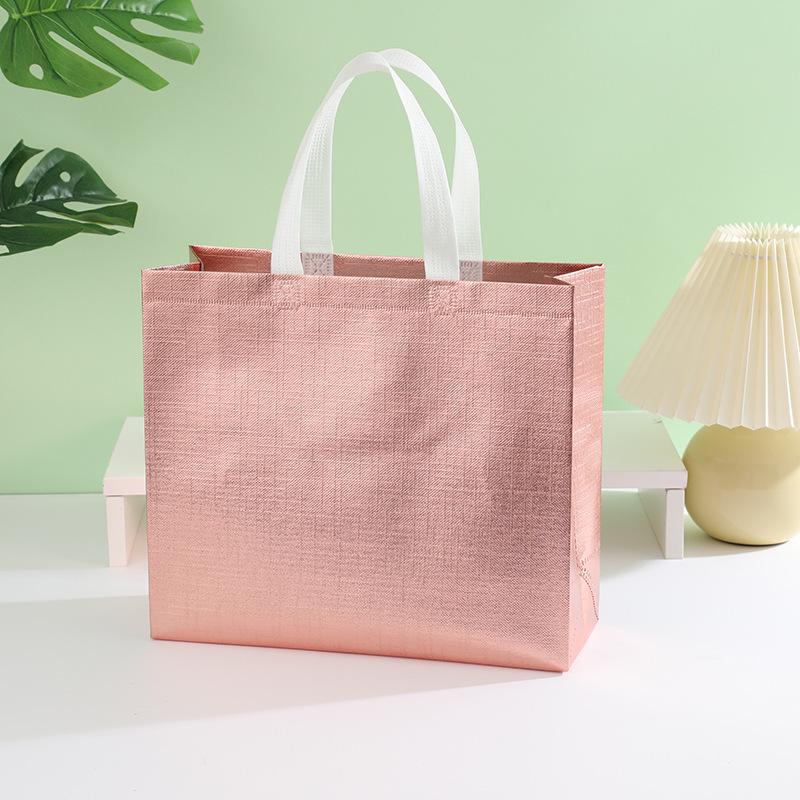 Iridescent Non-woven Tote Bag for Shopping, Clothing, and Gifts