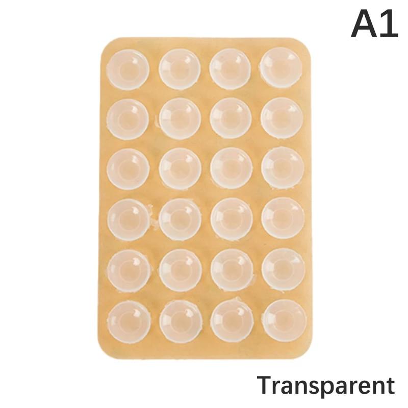 Double Side Silicone Suction Pad For Mobile Phone Fixture Suction Cup Backed Adhesive Silicone Rubber Sucker Pad For Fixing