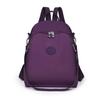 Light Purple Mini Waterproof Japanese-Style Women's Canvas Backpack