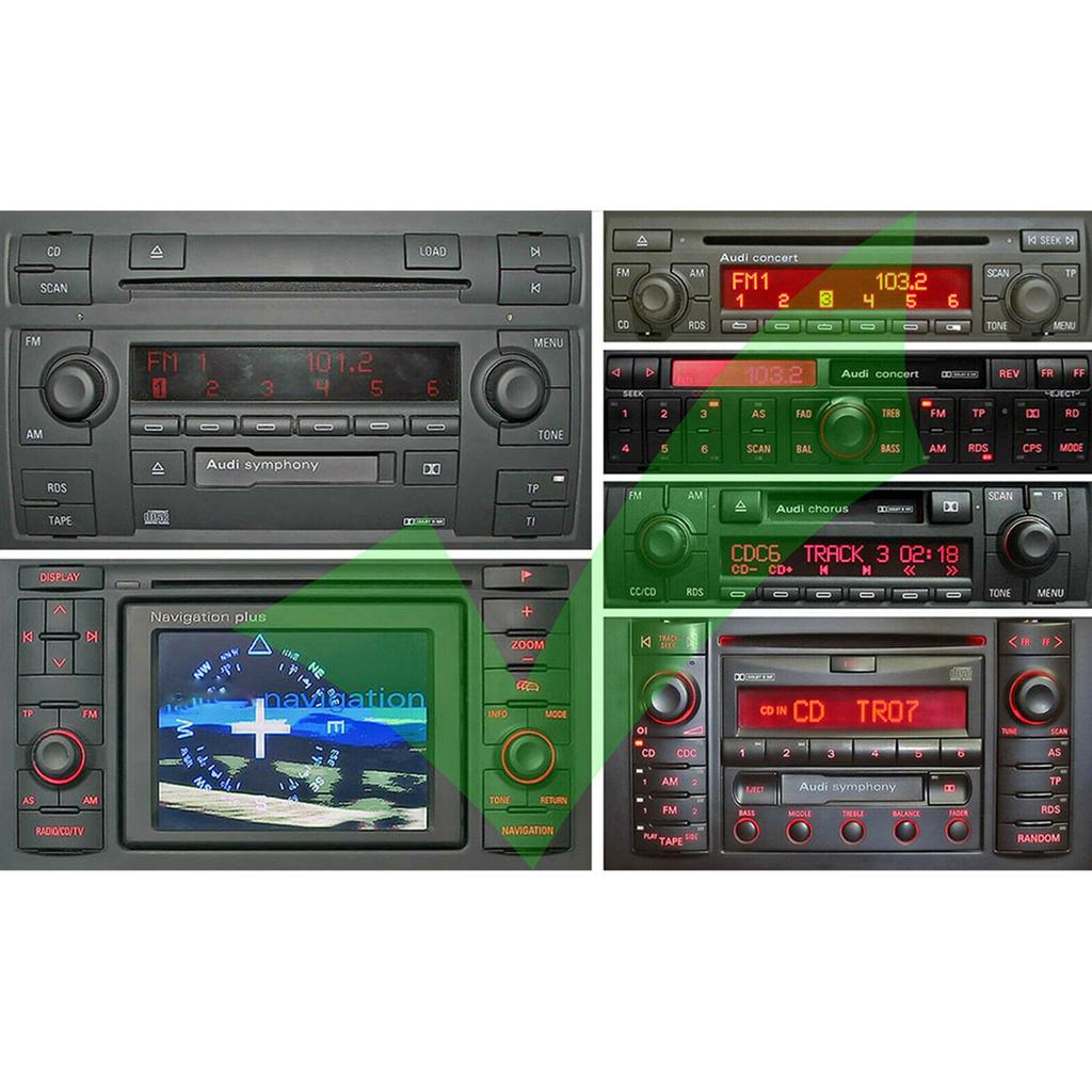 20pin 8pin Bluetooth 5.0 Audio Adapter Radio Connector Car Stereo Fits for A2 A3 8L 8P TT