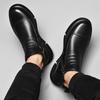 Herrenstiefel Hohe Qualität Herren Winter Schneestiefel Echtes Leder Herren Slipper Low Top Motorradstiefel 2025 Herren Business Stiefeletten
