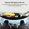 Car Ceiling Cargo Pockets Double-Layer Car Inside Roof Cargo Hammock Load-Bearing Capacity Inside Roof Organizer Mesh Road Trip