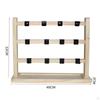 Elegant Wooden Jewelry Stand for Organizing Bangles and Chains