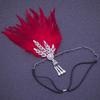 1920s Feather Headband with Rhinestones: Bachelorette Party & Masquerade Accessory