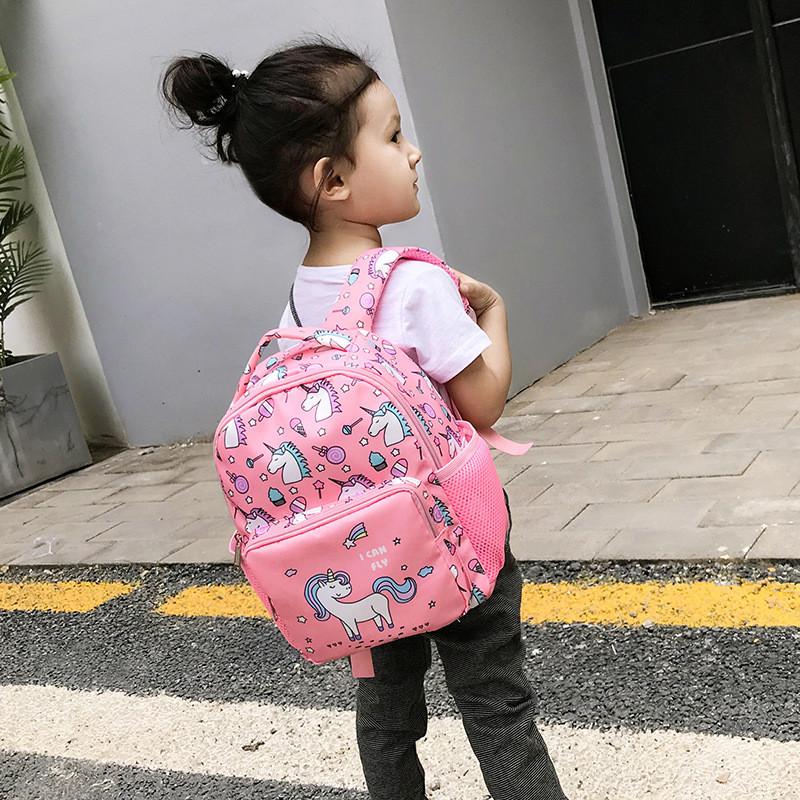 Childrens Cartoon Unicorn Backpack With Waterproof Nylon And Adjustable Straps For Preschool Kids