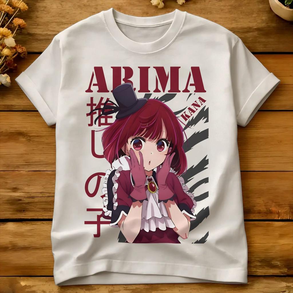 Arima Kana Tshirt Beach Oshinokos Cotton Tshirts For Unisex Custom Logo Tee Shirt Shortsleeve Vintage Tops