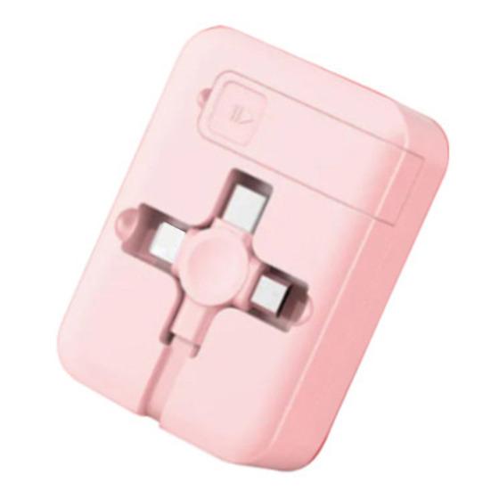 Retractable Data Cable Multi Ports Charging Cable for Most Phone Fast Charging 100cm 3-in-1 Cord for Android for IOS