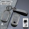 Zinc Alloy+Leather Car Remote Key Case Cover Protective Shell Fob For 23-24 Geely Rox 01 Baic Polestones 01 Jishi Accessories