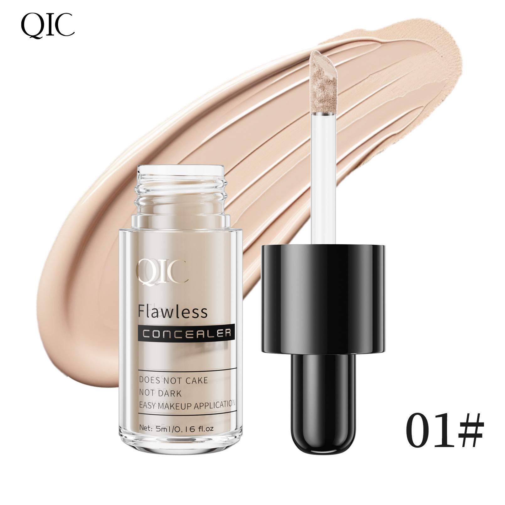 QIC tattoo concealer waterproof no card powder to cover dark circles, acne marks and spots, full coverage concealer pen 5ml