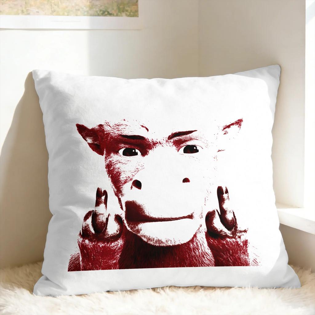 NIU Lai Chinese Cow Internet Viral Meme Pillow Case Fashion Pillow Cover Design Pillowcases For Couch Sofa Bedroom