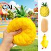 Tactile Sensory Toys for Focus Anti-stress Duck Fidget Toys, Cute Pineapple Peanut Decompression Squeeze Kids Adults, Stress Relief Soft Slow Rebound