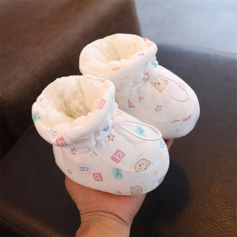 Warm Infant Toddler Crib Snow Boots Soft Comfortable Infant Girls Boys Anti-Slip Socks  Newborn Baby Shoes