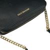 Michael Kors Safiano Shoulder Bag Leather Black Women PS-1808 Used