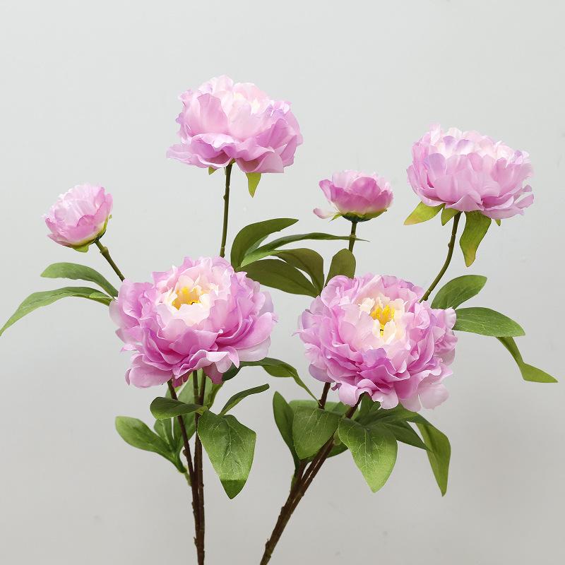 High quality peony fake flower wedding flower arrangement living room decorative bouquet