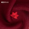 Red Bean Pure Wool Scarf for Women In Autumn and Winter, Warm and Simple Embroidered Scarf for Both Men and Women, Tassel Style