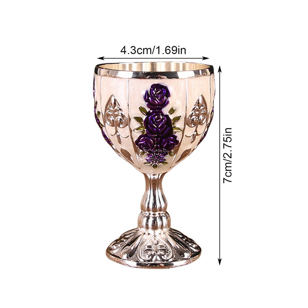 

Эмалированный бокал для вина, белый бокал для вина, мини-бокал для вина, цинковый сплав, ретро-бокал для вина, кубок, винный шкаф, ювелирные изделия 4.3x4.3x7cm