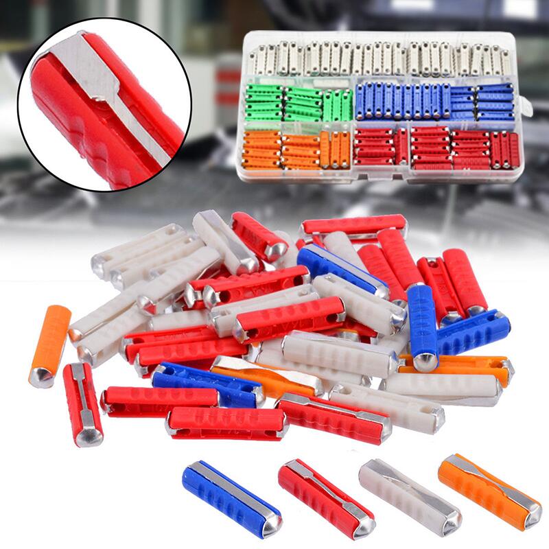 100/200 Pcs Continental Car Fuses Type For Vintage Classic Cars European Bar Torpedo Fuse Set 5/8/10/16/25AMP 25X6MM Fuse Holders1