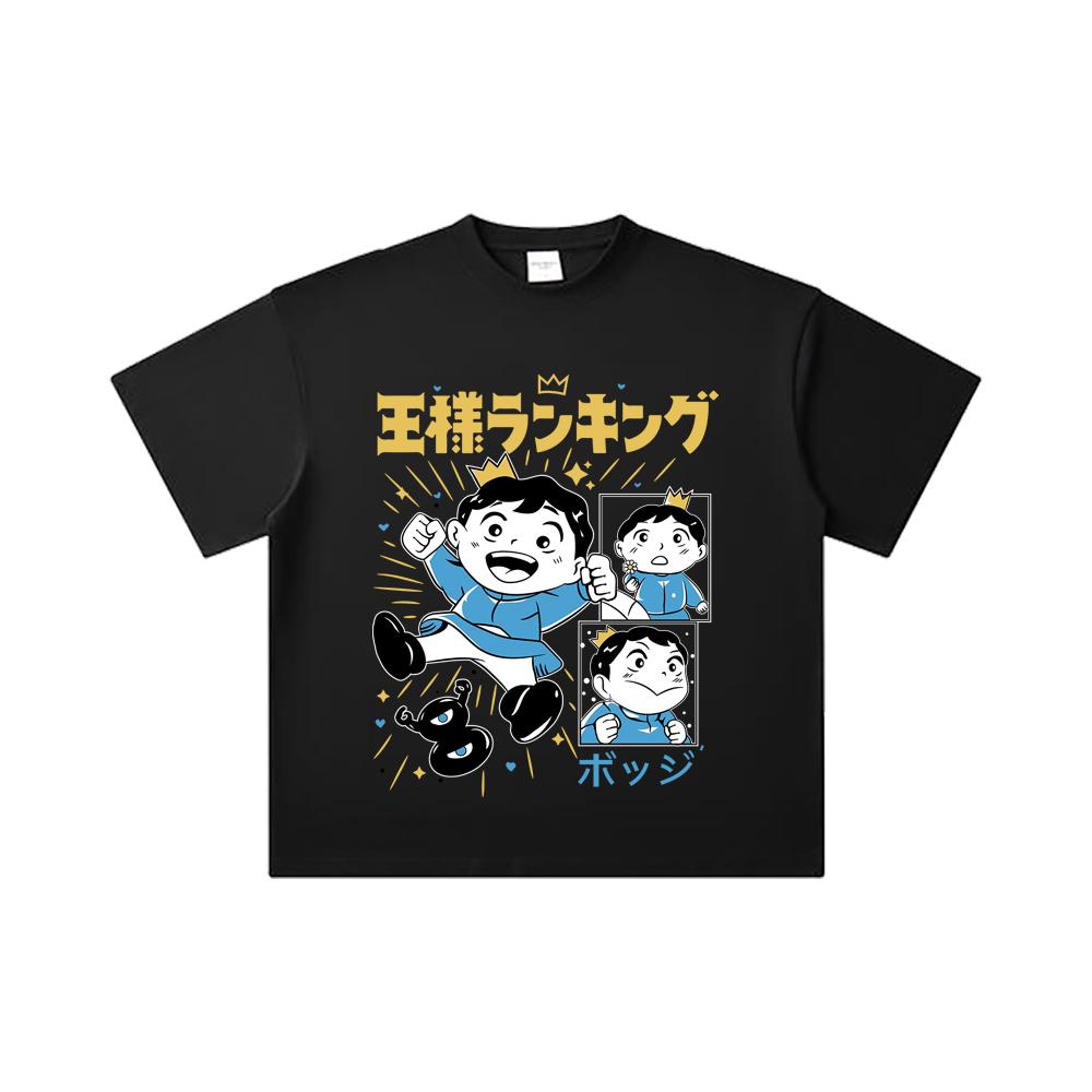 260 GSM Double Yarn 32 Count 100% Cotton Ousama Ranking V2 Print Unisex Heavy Cotton T Shirt