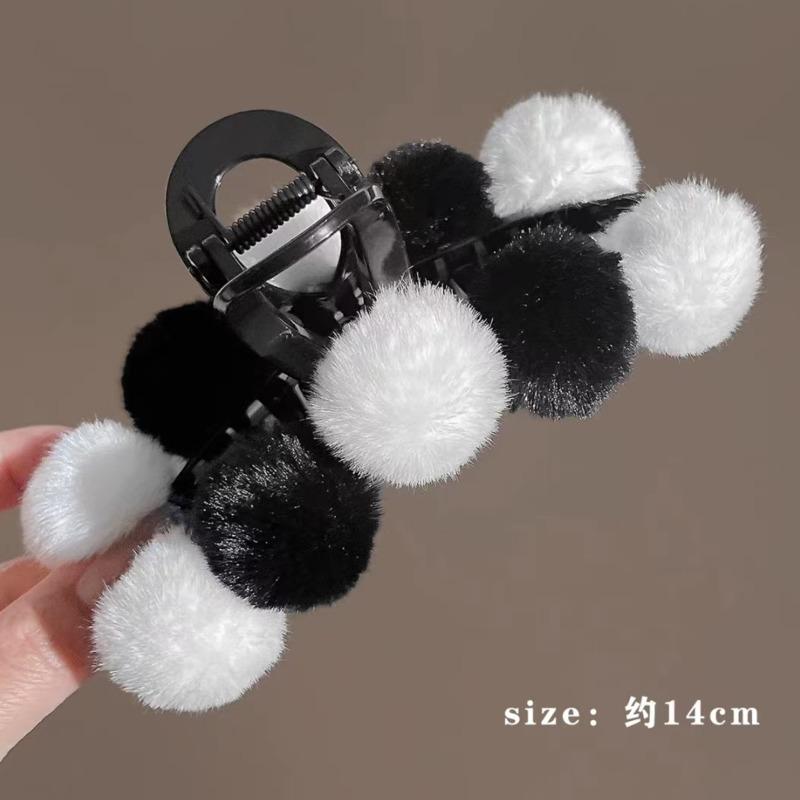 

Модный шариковый плюшевый зажим для волос, винтажные заколки из искусственного меха, заколка для волос, большая шпилька, заколки в виде акулы, головные уборы для женщин, аксессуары для волос
