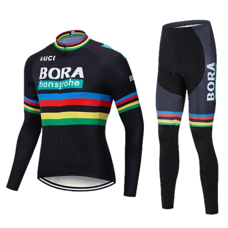 Mens Cycling Jersey Shorts Set Breathable Quick-Dry Elastic Pro Team Style Riding Gear