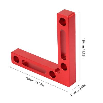 Aluminum Alloy 90 Degree Positioning Clamp Woodworking Right Angle Ruler