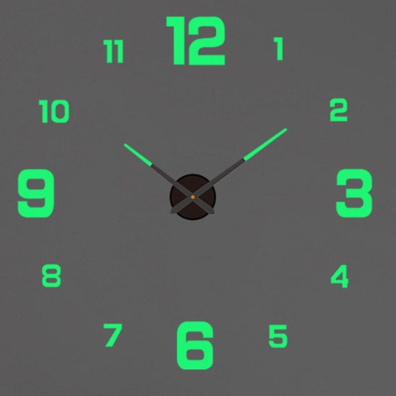 Modernes Design Große Wanduhr 3D DIY Quarz Uhren Mode Uhren Acryl Spiegel Aufkleber Wohnzimmer Wohnkultur Horloge
