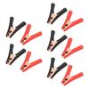 5 Sets Power Inverter Wire Connector Clamps 100A Testing Clip Black Red for Car Truck Batteries