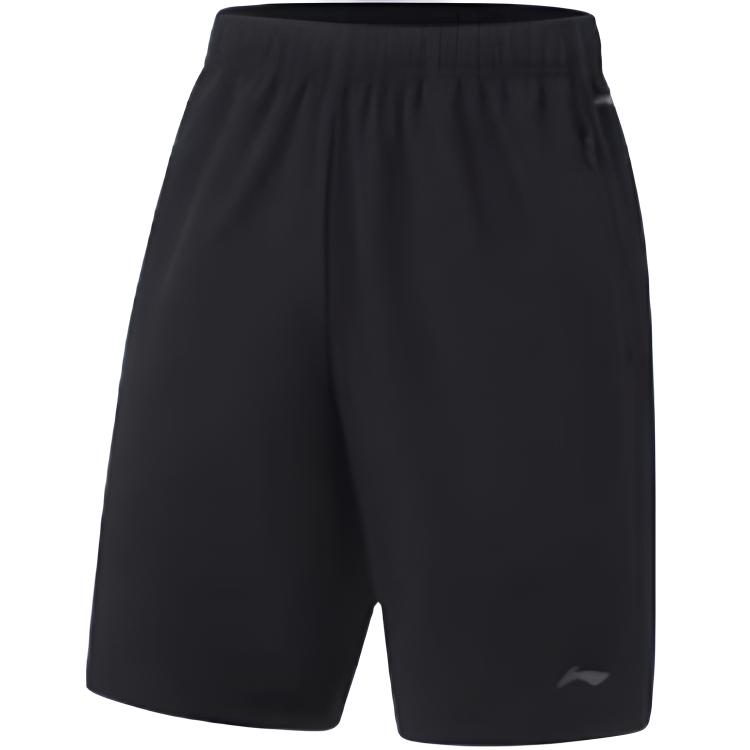 

Li-Ning Simple Solid Color Comfortable Versatile Casual Lace-Up Sports Shorts Men shorts AKSV847-1 S