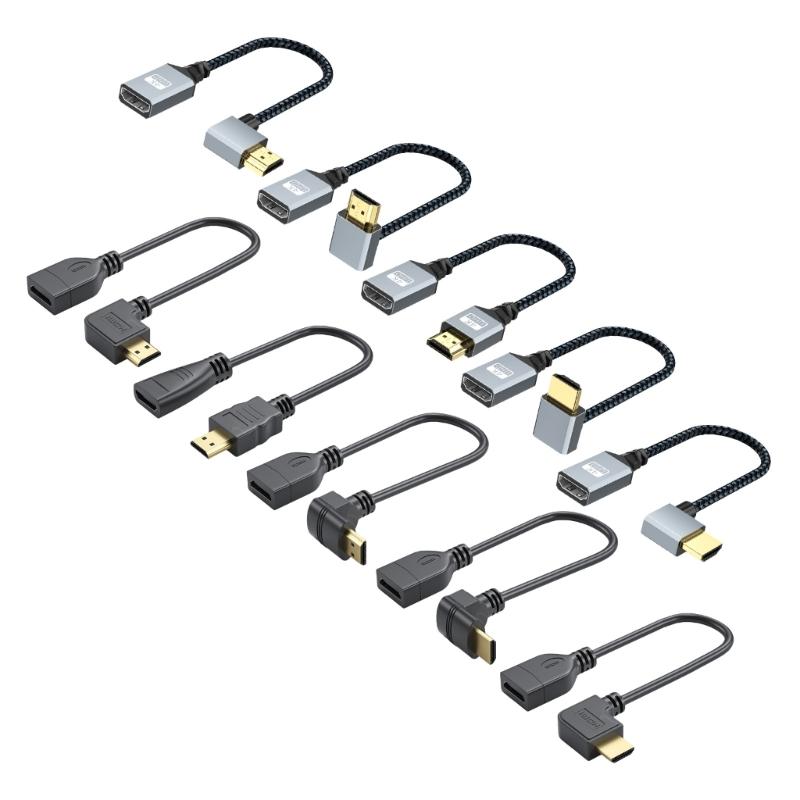 Quality Short HDTV Male to Female Cable, 4K Compatible HDTV Extender Highly Speed Data Cable for Home Theater Setups