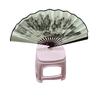2 Piece Clear Acrylic Fan Holder Shelf With Sturdy Stable Design Elegant Fan Organizers For Collectibles Organization
