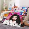 1Pc Bjork Print Flannel Blanket, High Quality Comfortable for All Seasons, Warmth and Comfort, Perfect for Christmas Gifts