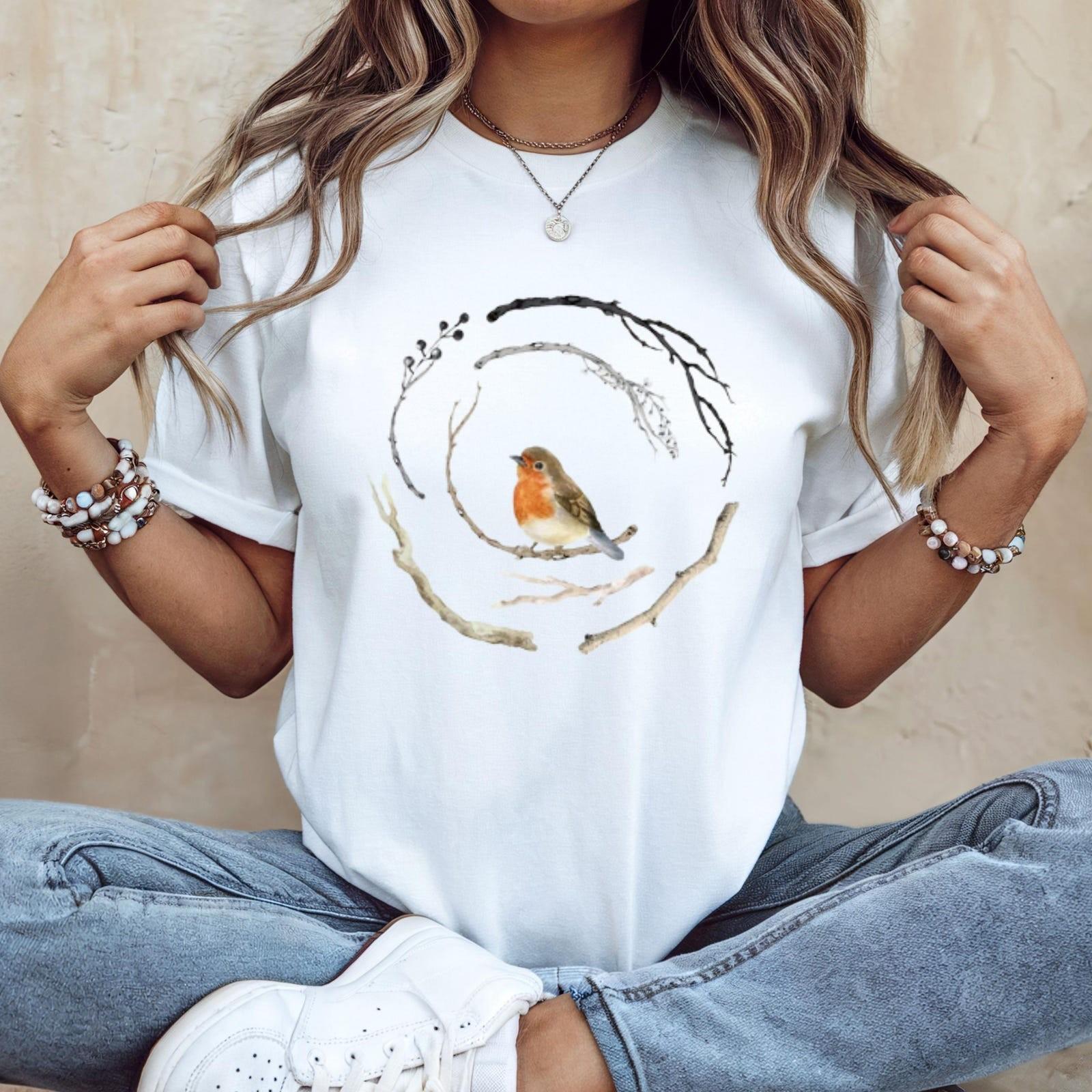#32 Bird T Shirt, bird nature lover, Nature Shirt, Bird Peace Shirt, Animal Love XL