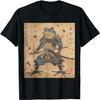Japanese Samurai Frog In Ukiyo-e Woodblock Style T-Shirt