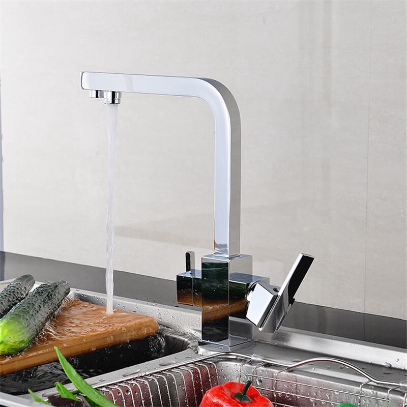 

TLXT 3-in-1 Wall-Mounted Pull-Out Kitchen Faucet
