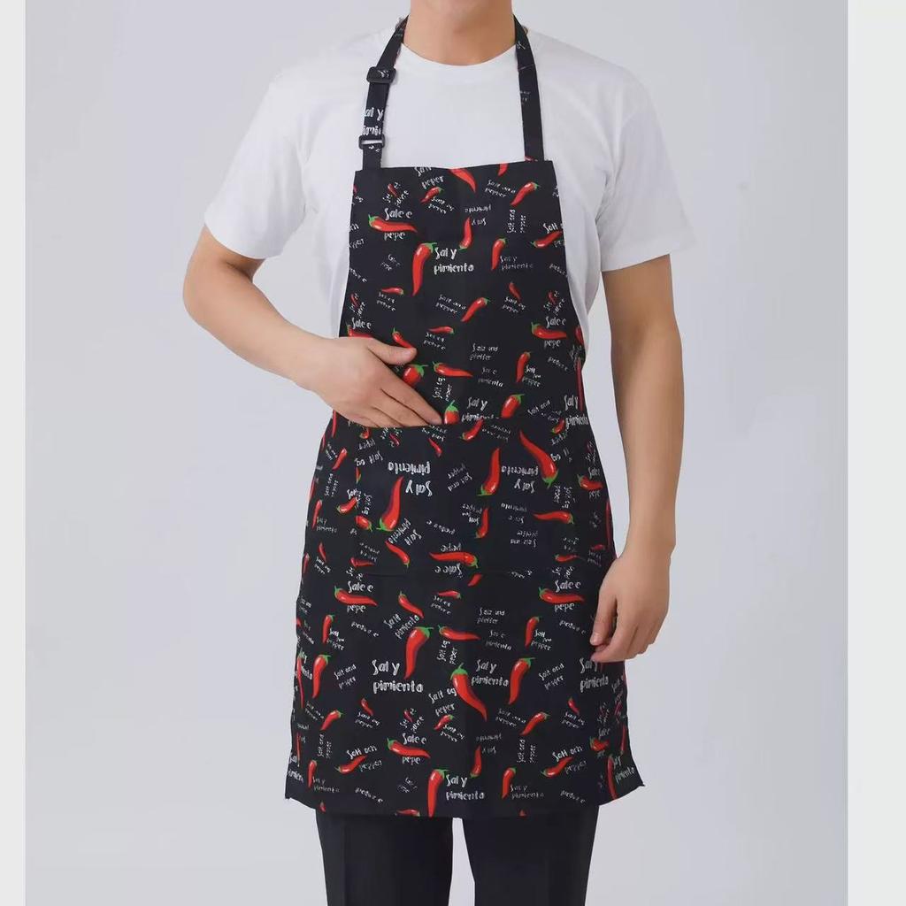 Potištěné kapsy, módní zástěry, kuchyňské zástěry na vaření